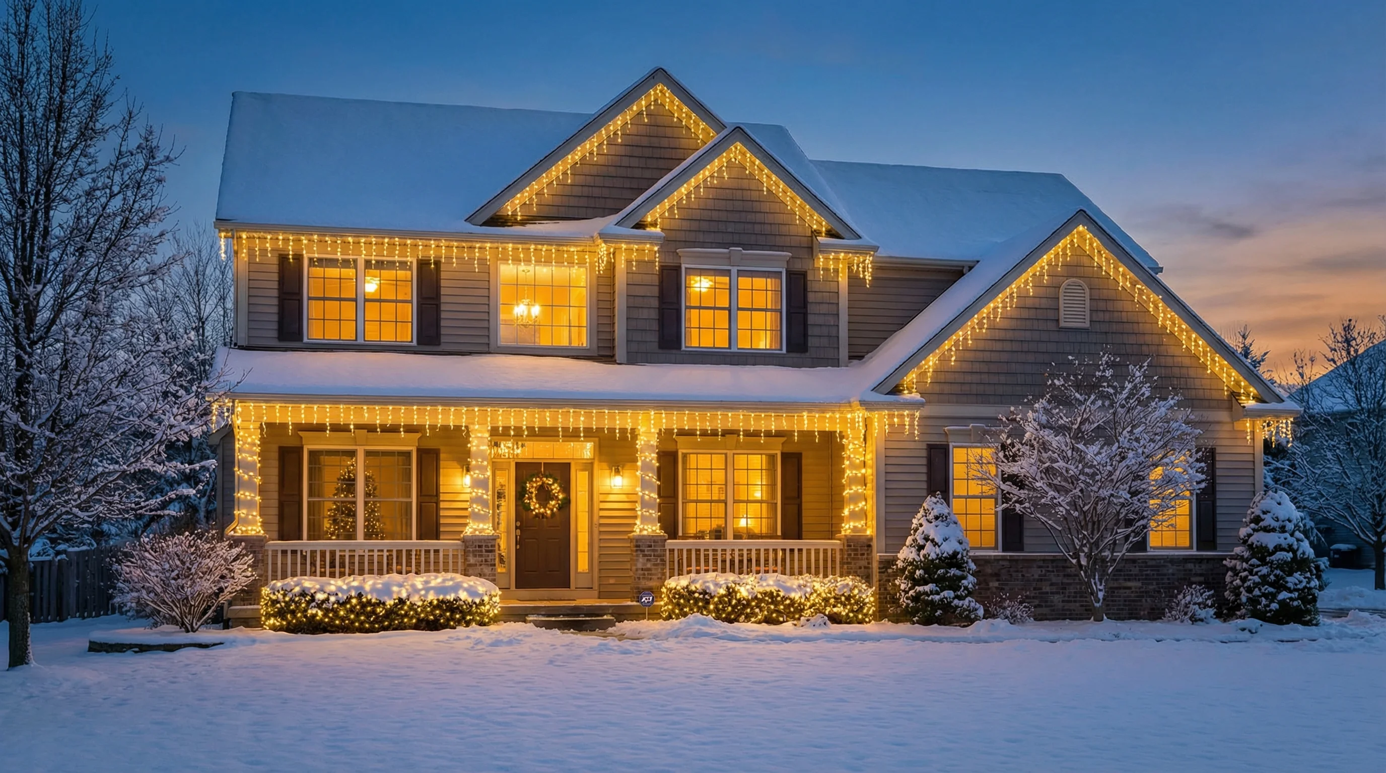 Beautiful Outdoor Christmas LED Lights Display